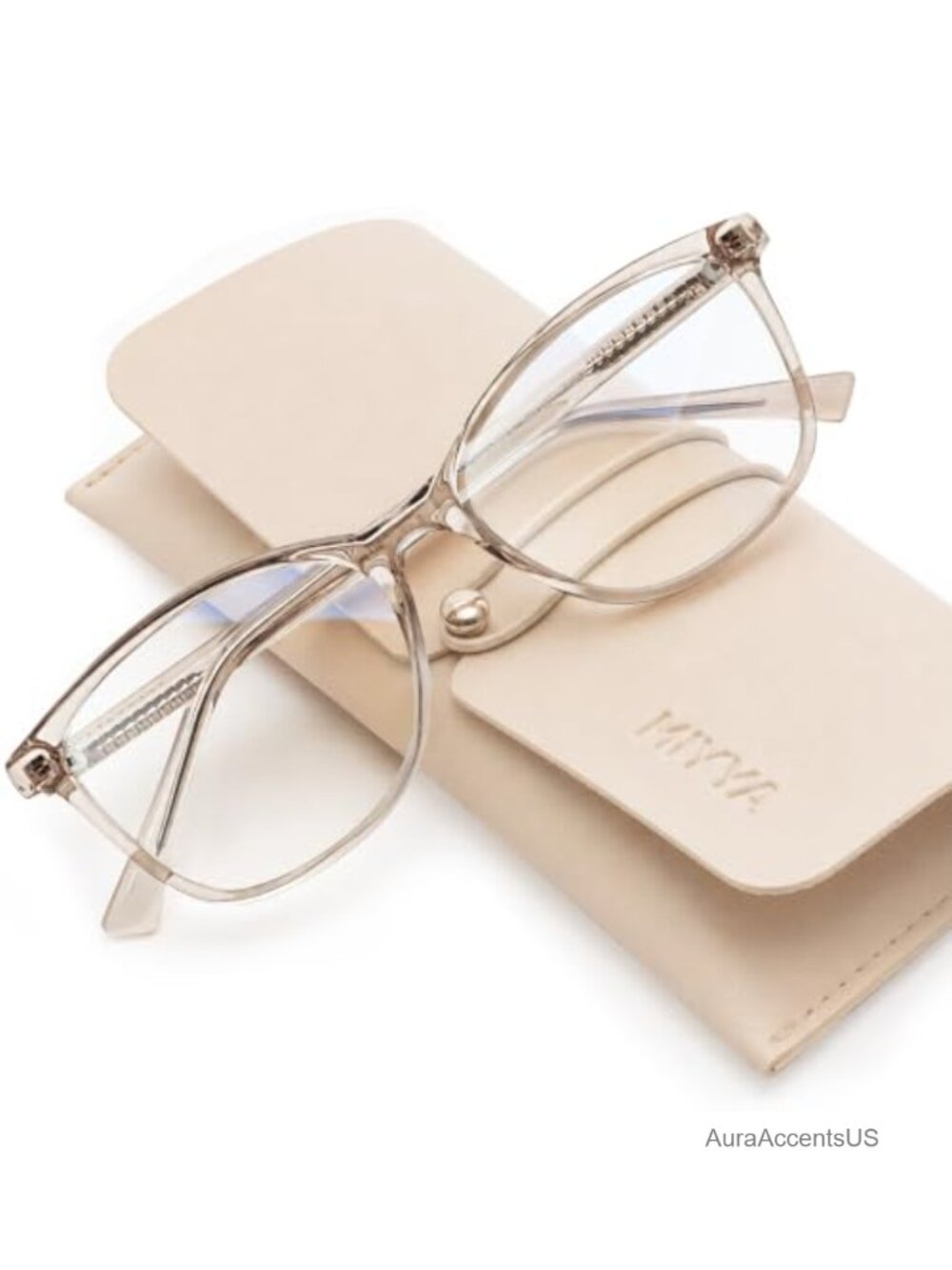 Blue Light Blocking Glasses Women Computer Gaming Eyeglasses TR90 Frame Case